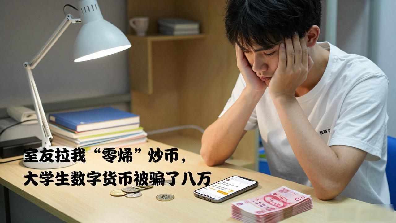 室友拉我"零撸"炒币,大学生数字货币被骗了八万