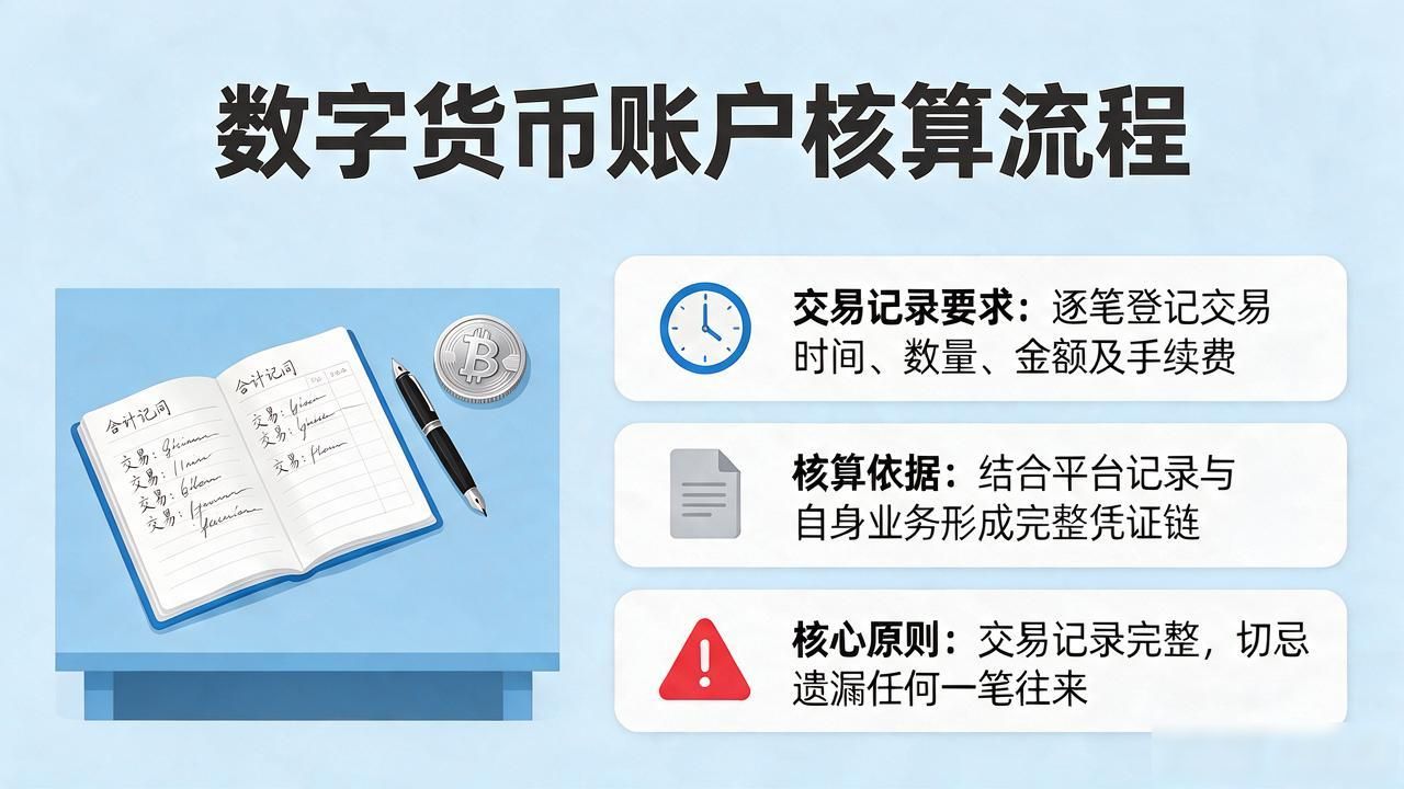 数字货币账户怎么核算?手把手教你走完整个流程