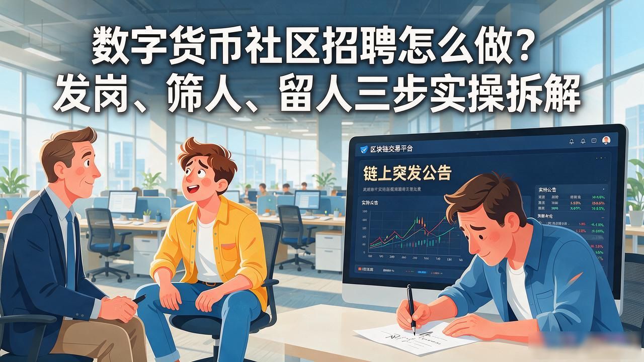 数字货币社区招聘怎么做?发岗、筛人、留人三步实操拆解