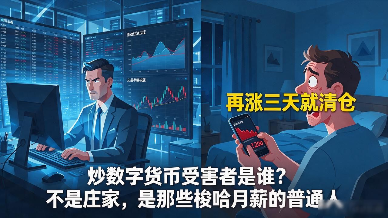 炒数字货币受害者是谁？不是庄家，是那些梭哈月薪的普通人