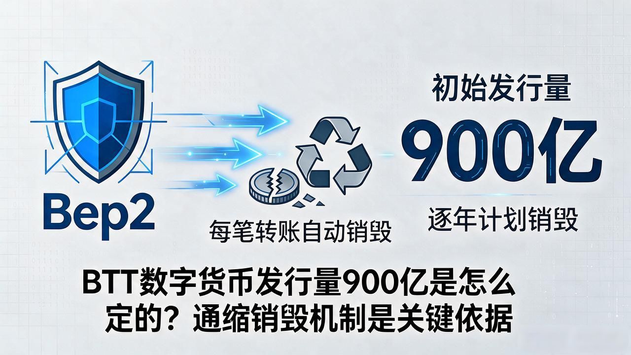 BTT数字货币发行量900亿是怎么定的?通缩销毁机制是关键依据