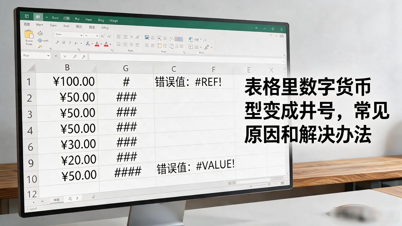 表格里数字货币型变成井号,常见原因和解决办法