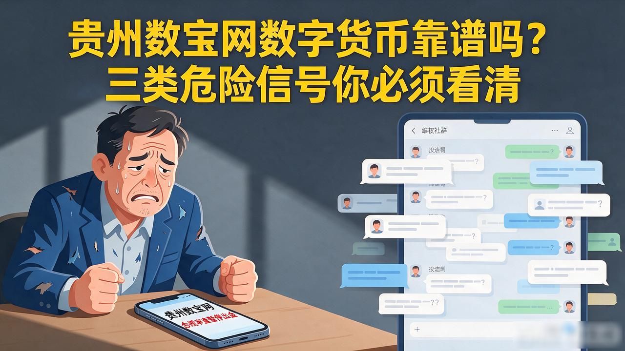 贵州数宝网数字货币靠谱吗？三类危险信号你必须看清