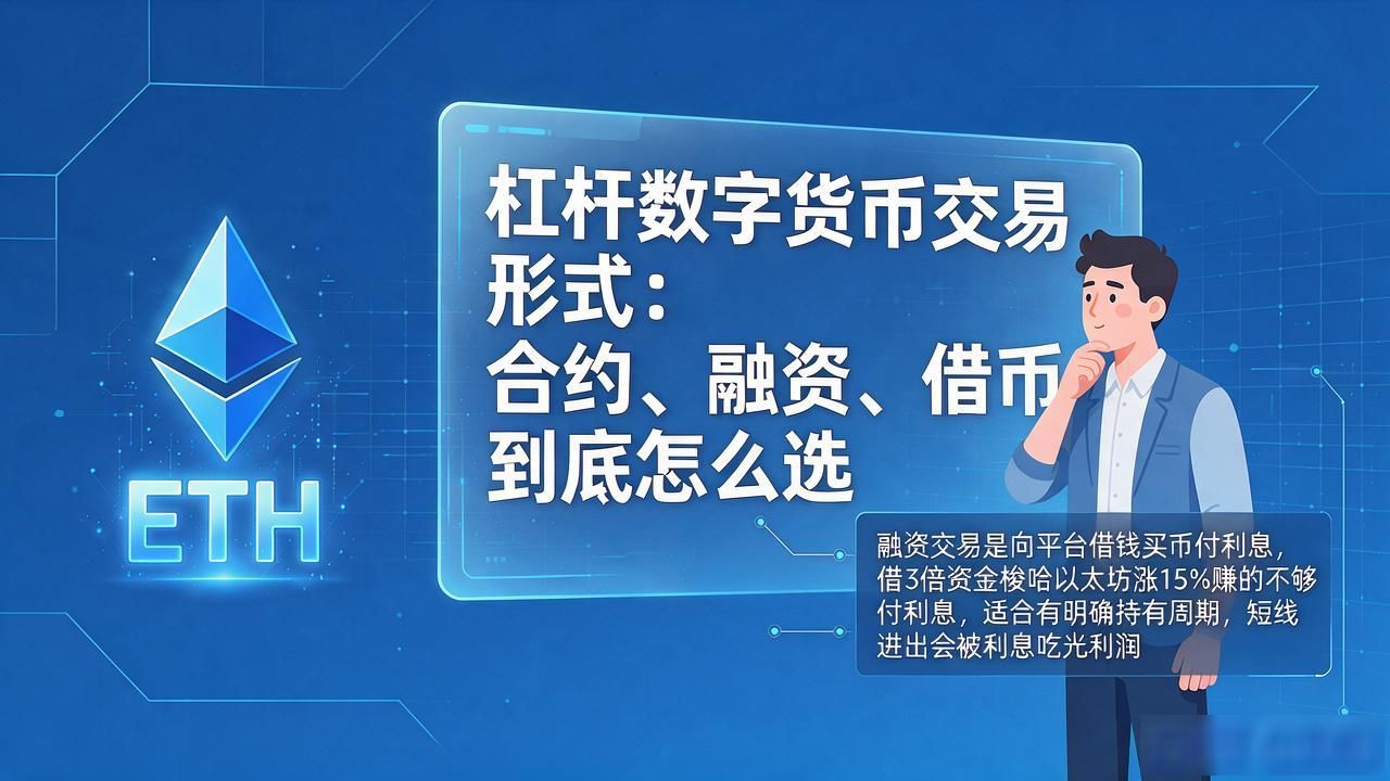 杠杆数字货币交易形式:合约、融资、借币到底怎么选
