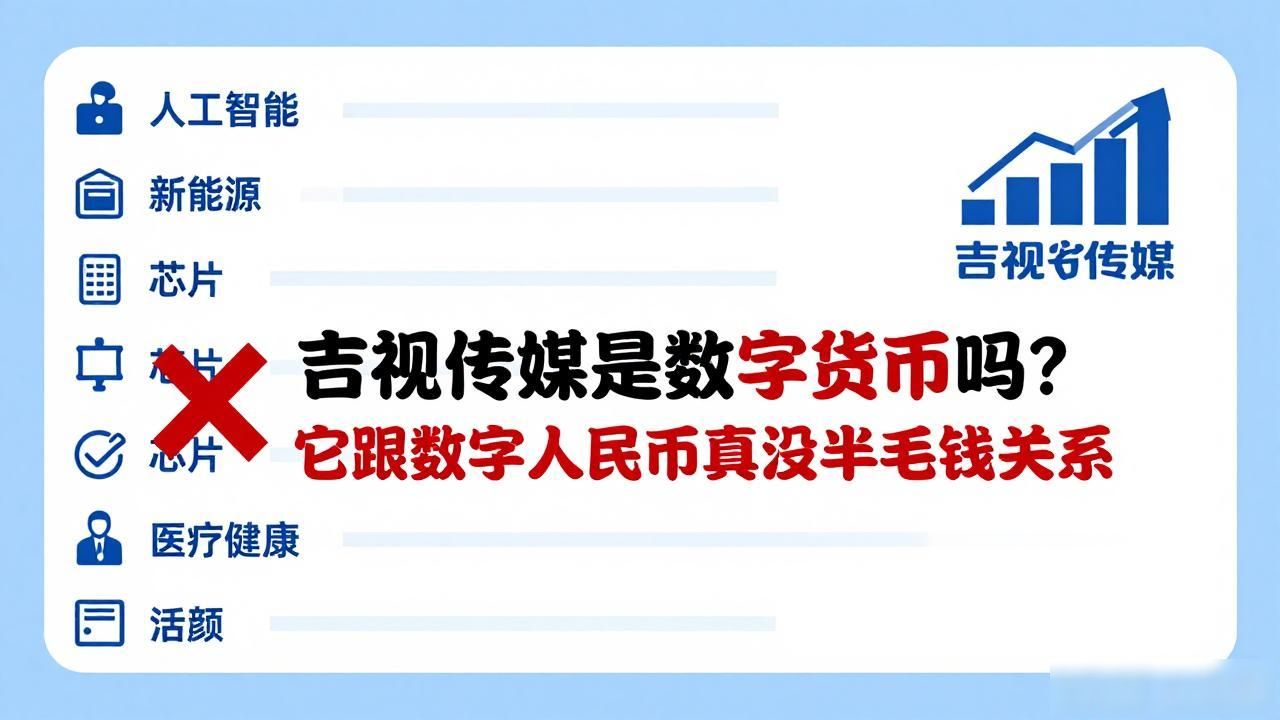 吉视传媒是数字货币吗？它跟数字人民币真没半毛钱关系