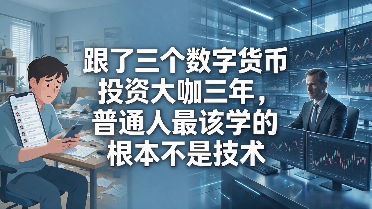 跟了三个数字货币投资大咖三年,普通人最该学的根本不是技术