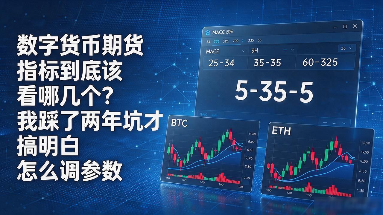 数字货币期货指标到底该看哪几个?我踩了两年坑才搞明白怎么调参数