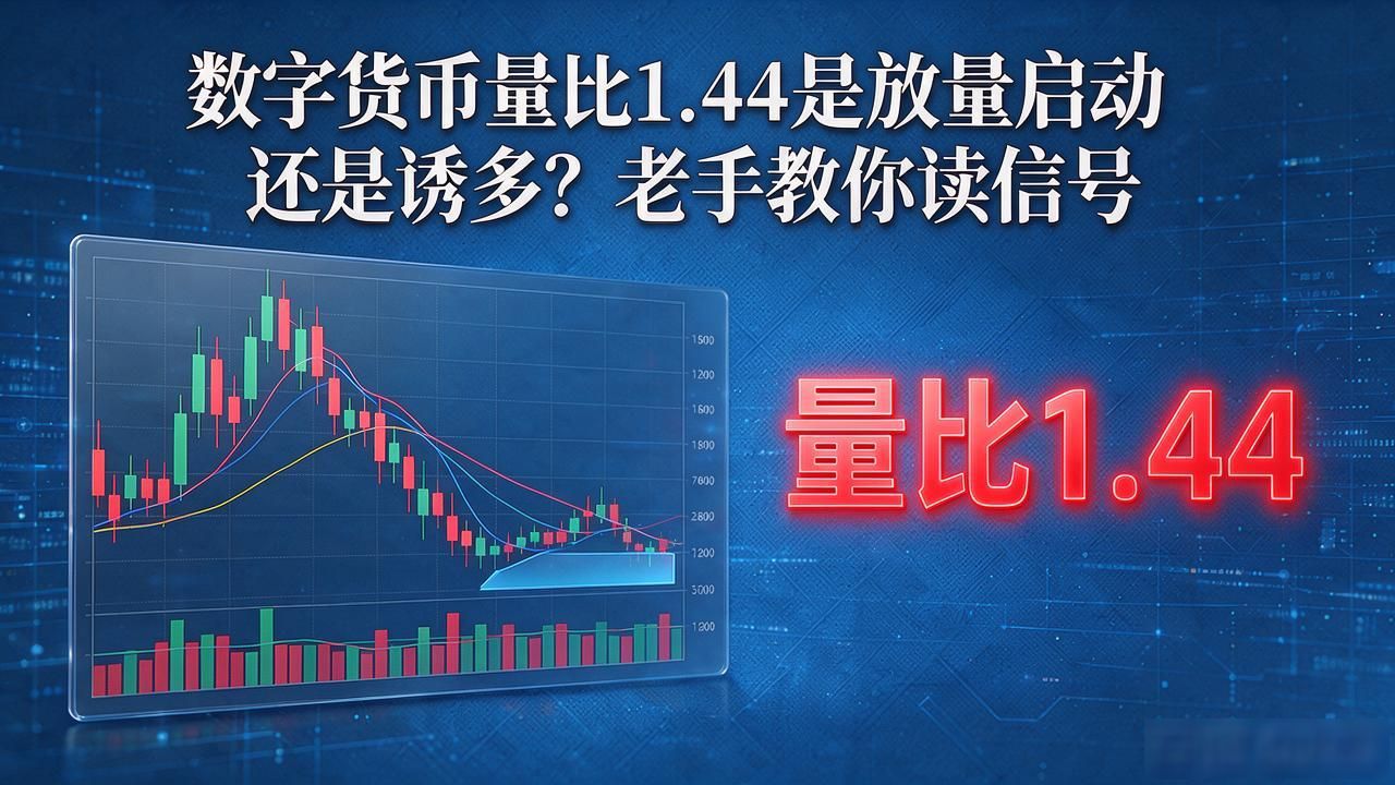 数字货币量比1.44是放量启动还是诱多?老手教你读信号