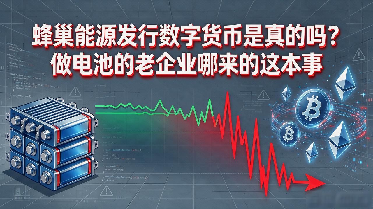 蜂巢能源发行数字货币是真的吗?做电池的老企业哪来的这本事