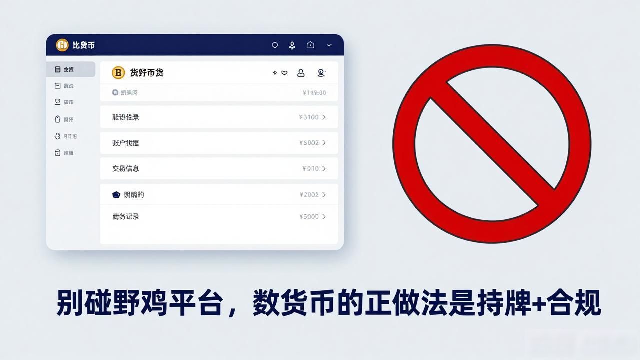 别碰野鸡平台，数字货币的正宗做法是持牌+合规