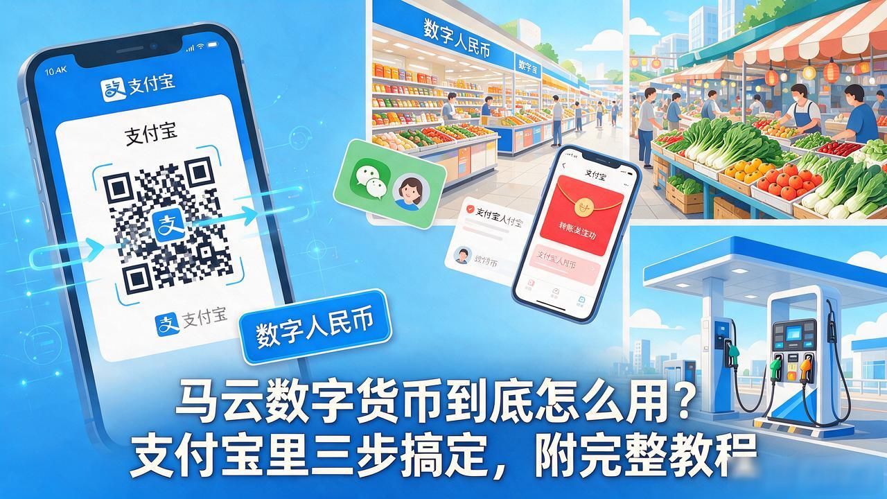 马云数字货币到底怎么用?支付宝里三步搞定,附完整教程