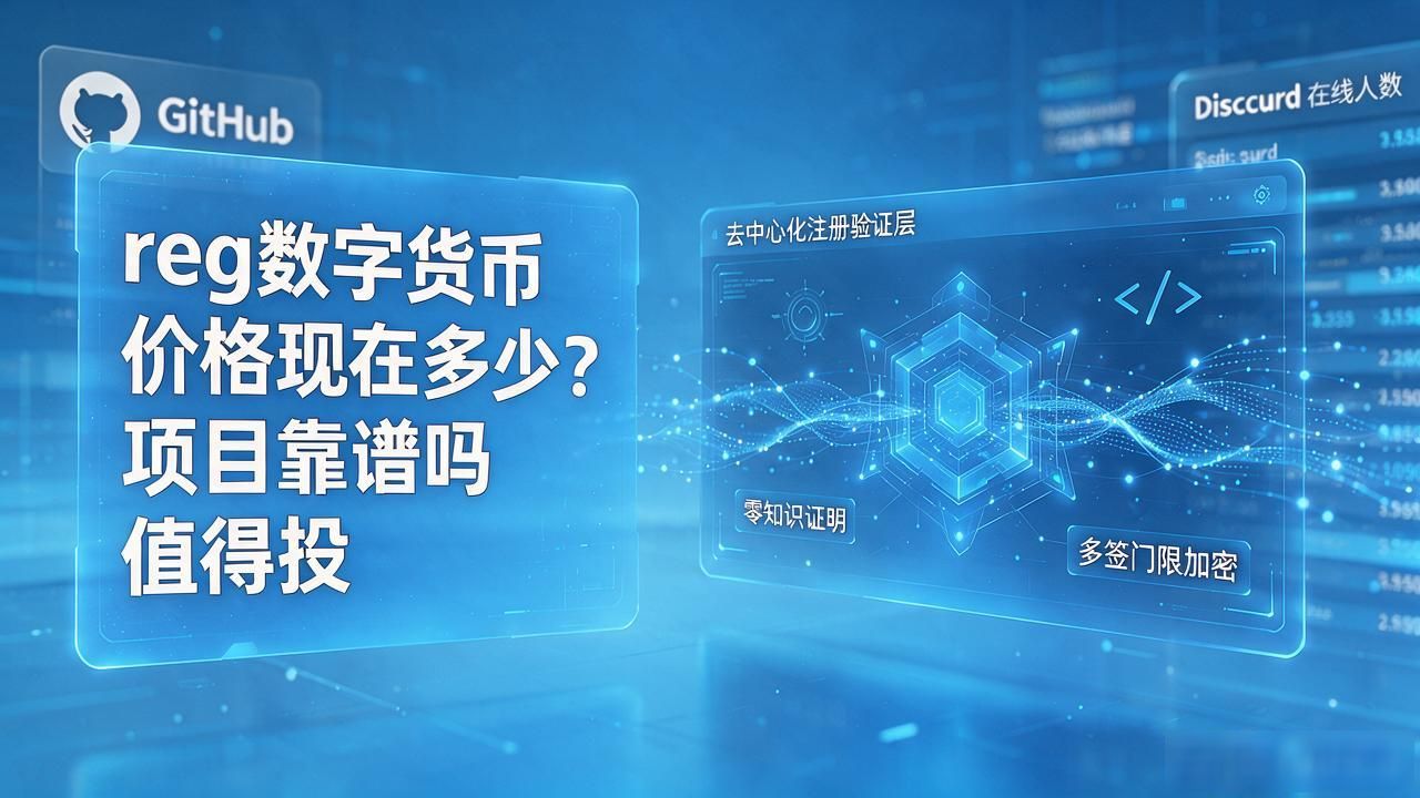 reg数字货币价格现在多少？项目靠谱吗值得投