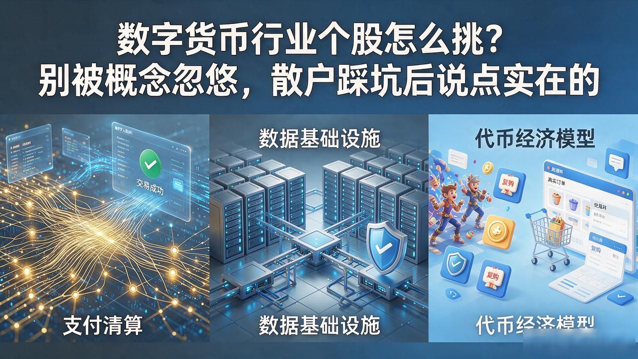 数字货币行业个股怎么挑？别被概念忽悠，散户踩坑后说点实在的