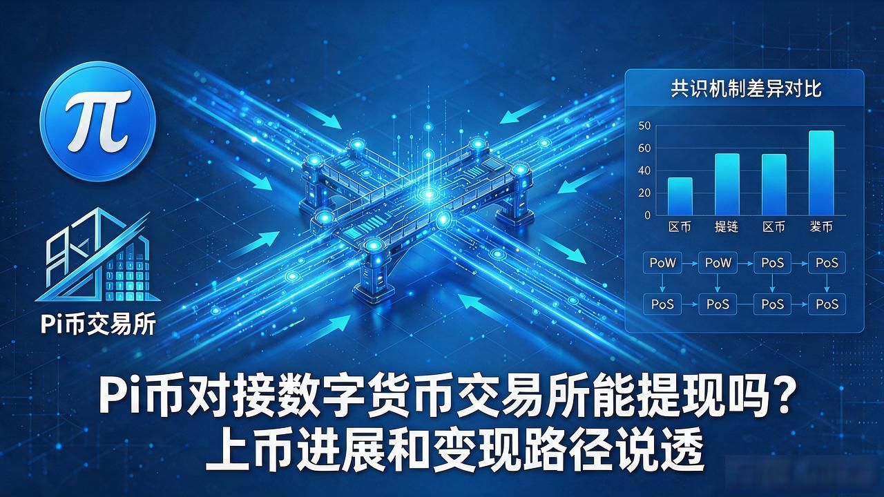 Pi币对接数字货币交易所能提现吗?上币进展和变现路径说透