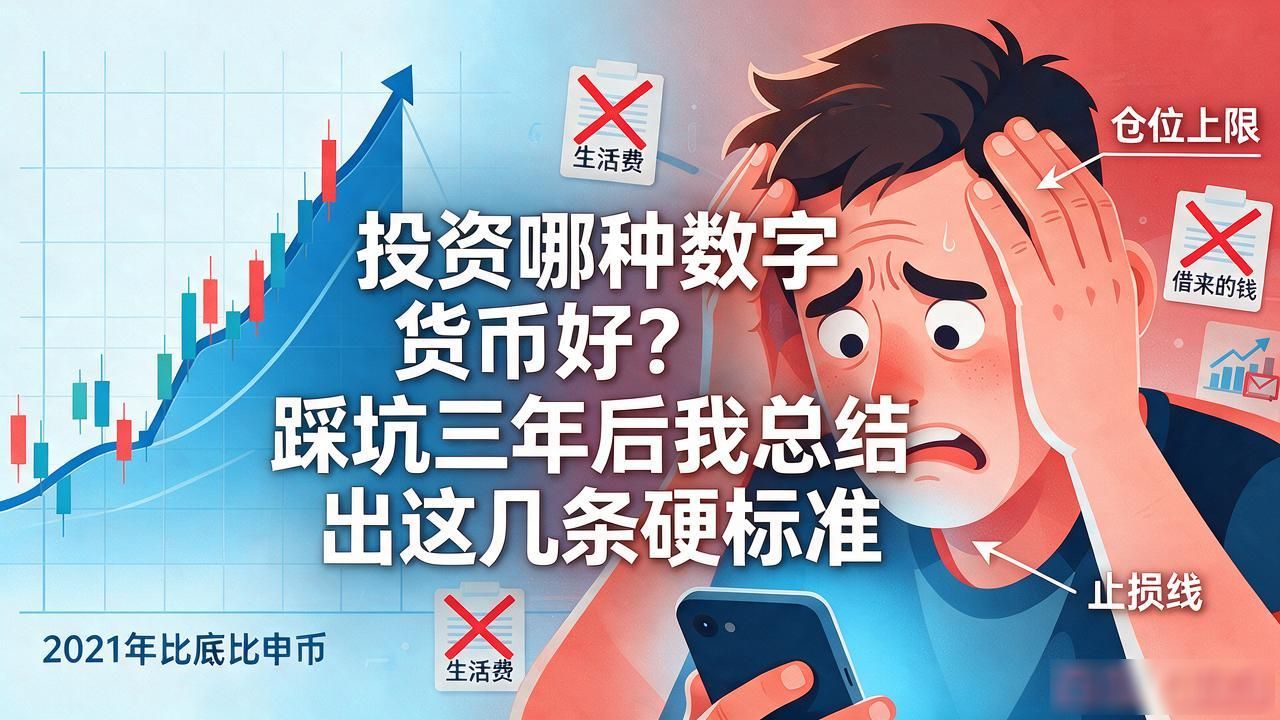 投资哪种数字货币好？踩坑三年后我总结出这几条硬标准