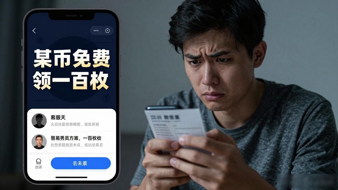 虚拟数字货币免费领靠谱吗？我表弟差点被骗光，全是套路