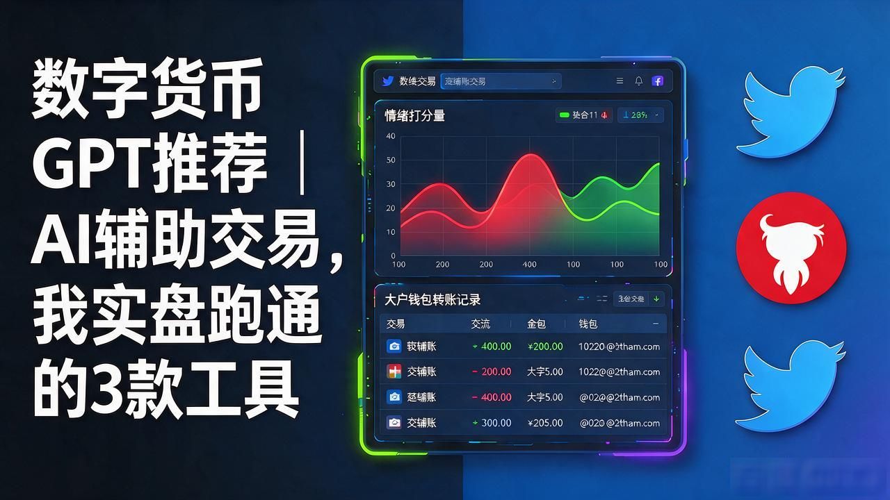 数字货币GPT推荐|AI辅助交易,我实盘跑通的3款工具