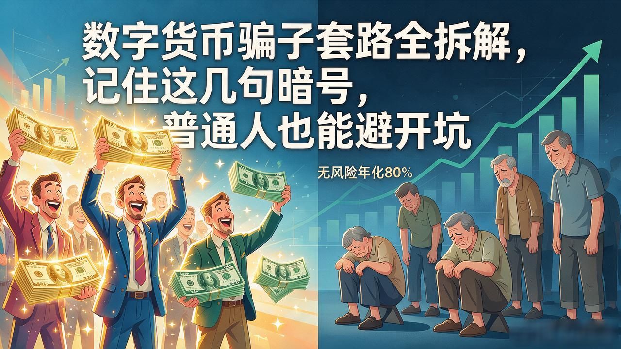 数字货币骗子套路全拆解,记住这几句暗号,普通人也能避开坑