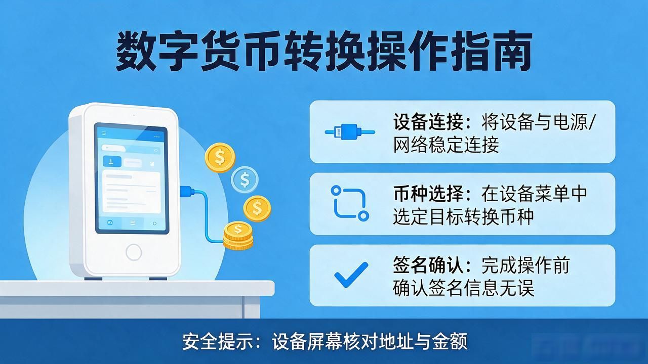 想用数字货币机转换币？设备怎么选、步骤怎么走、怎么到账，一次说清