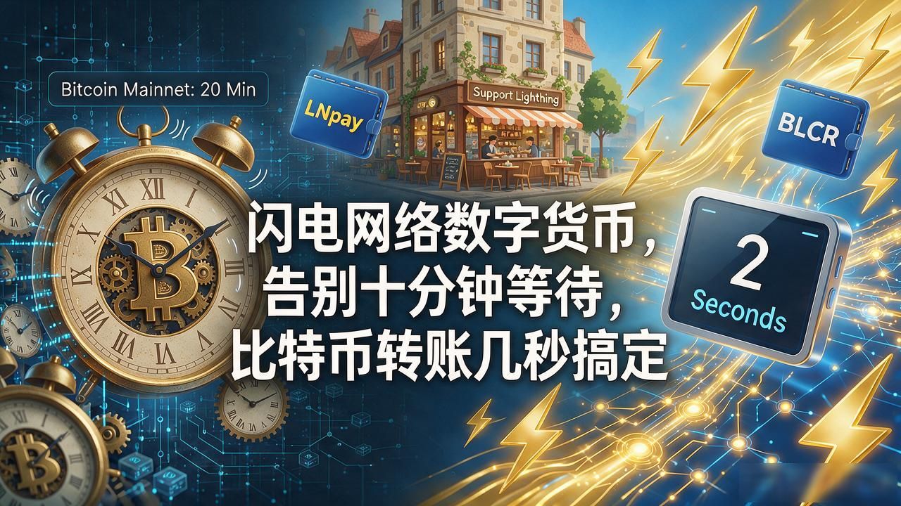 闪电网络数字货币,告别十分钟等待,比特币转账几秒搞定