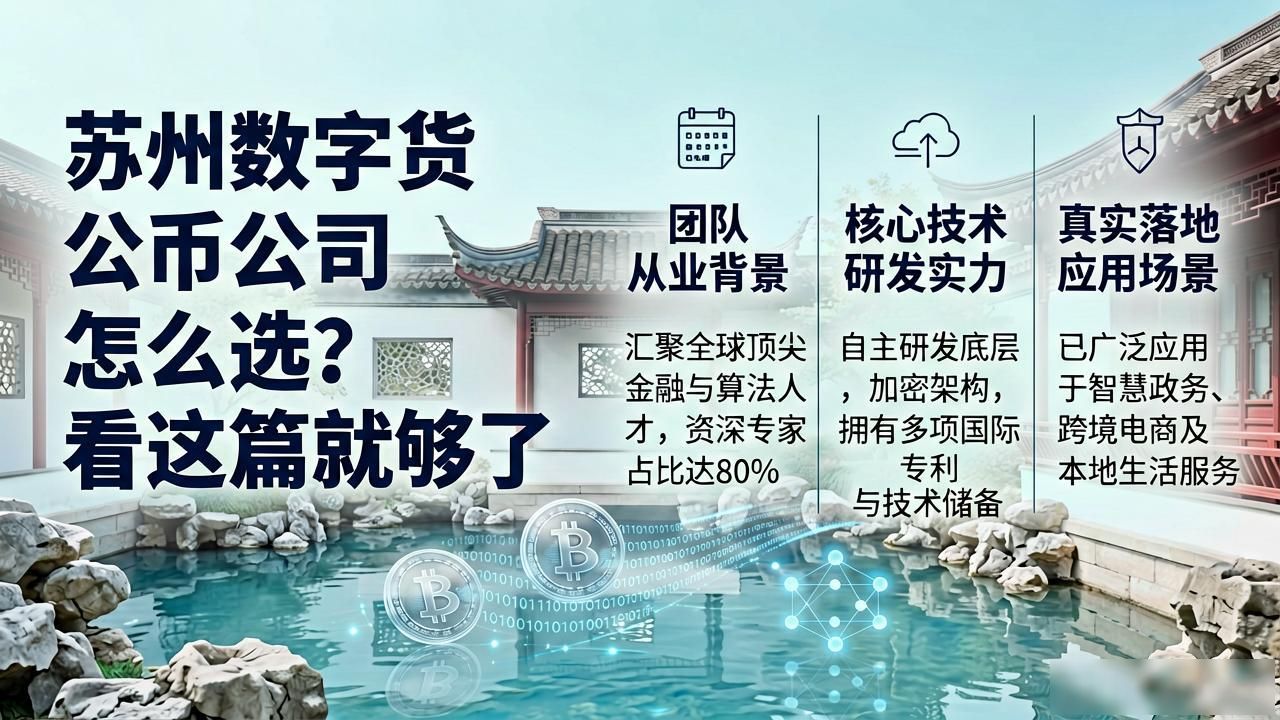 苏州数字货币公司怎么选？看这篇就够了