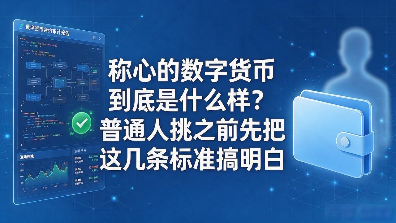 称心的数字货币到底是什么样?普通人挑之前先把这几条标准搞明白