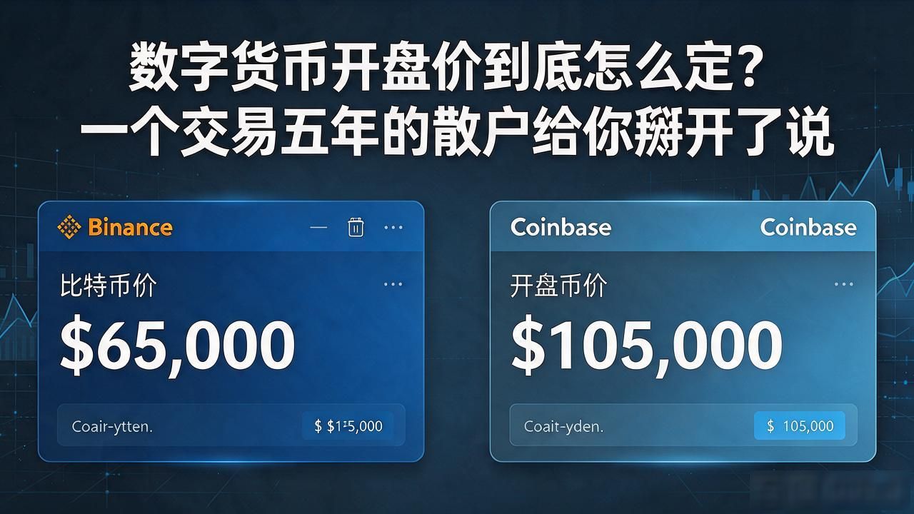 数字货币开盘价到底怎么定？一个交易五年的散户给你掰开了说