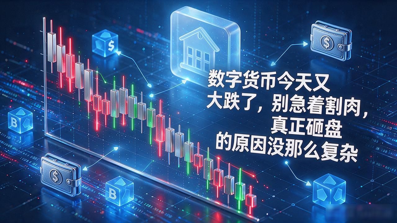 数字货币今天又大跌了，别急着割肉，真正砸盘的原因没那么复杂