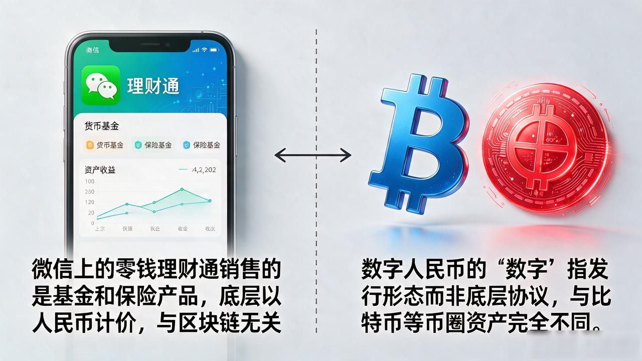 微信上数字货币到底能不能买?数字人民币和比特币根本不是同一样东西