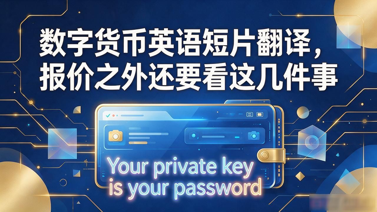数字货币英语短片翻译,报价之外还要看这几件事
