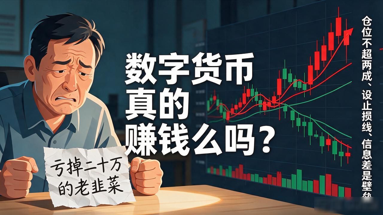 数字货币真的赚钱么吗？亏掉二十万的老韭菜，说几句掏心窝的话