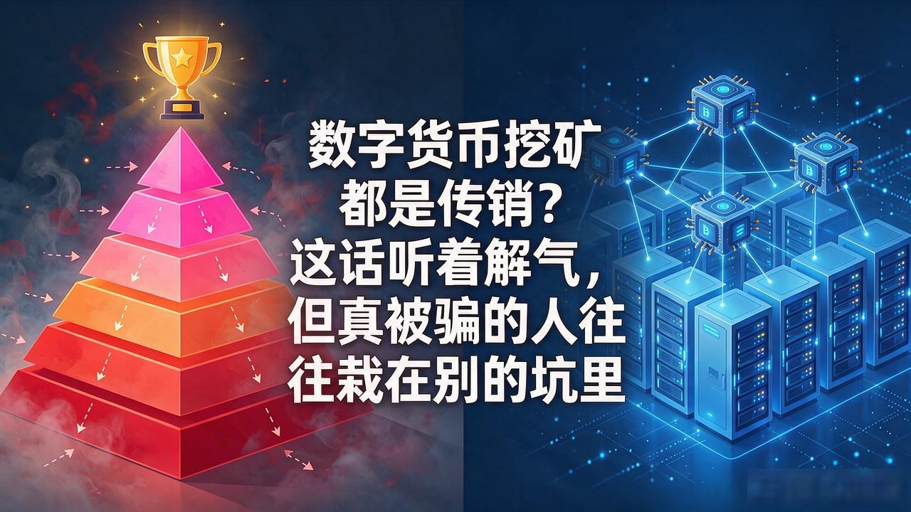 数字货币挖矿都是传销?这话听着解气,但真被骗的人往往栽在别的坑里