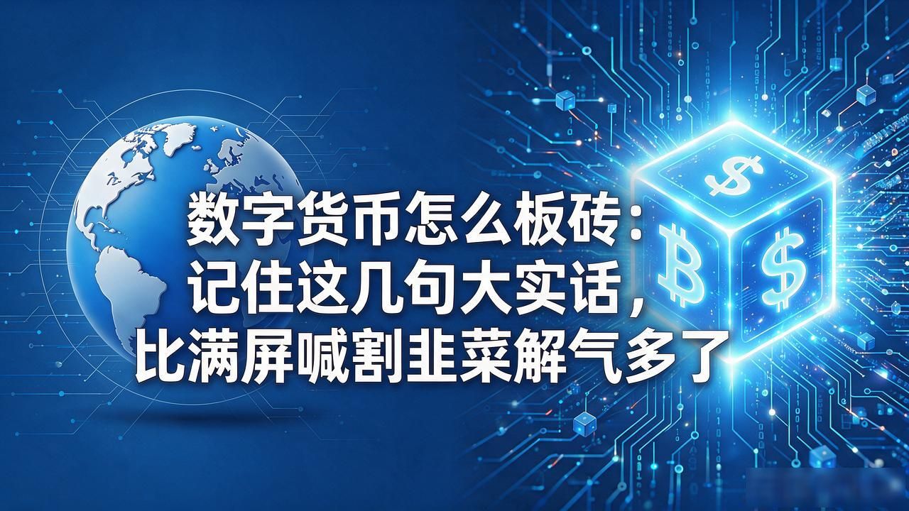 数字货币怎么板砖:记住这几句大实话,比满屏喊割韭菜解气多了