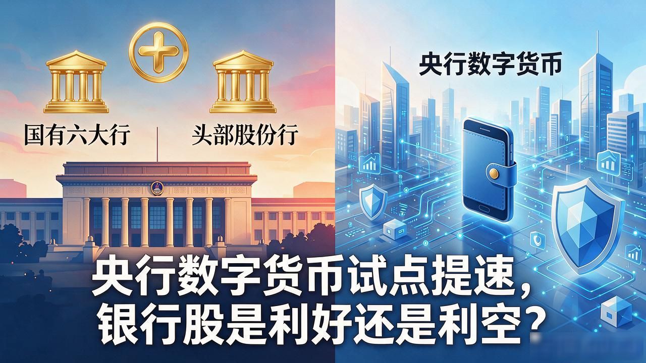 央行数字货币试点提速,银行股是利好还是利空,该不该加仓