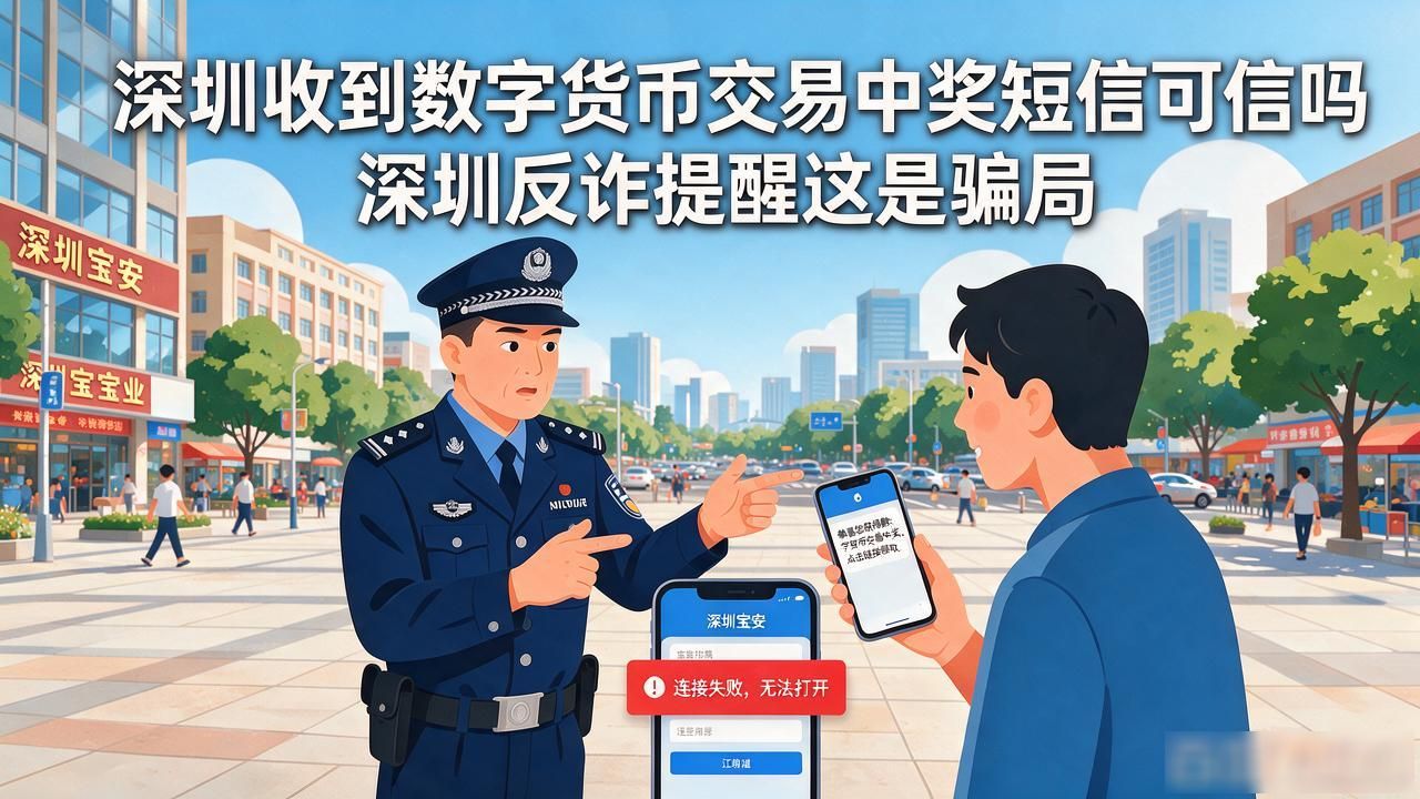深圳收到数字货币交易中奖短信可信吗 深圳反诈提醒这是骗局