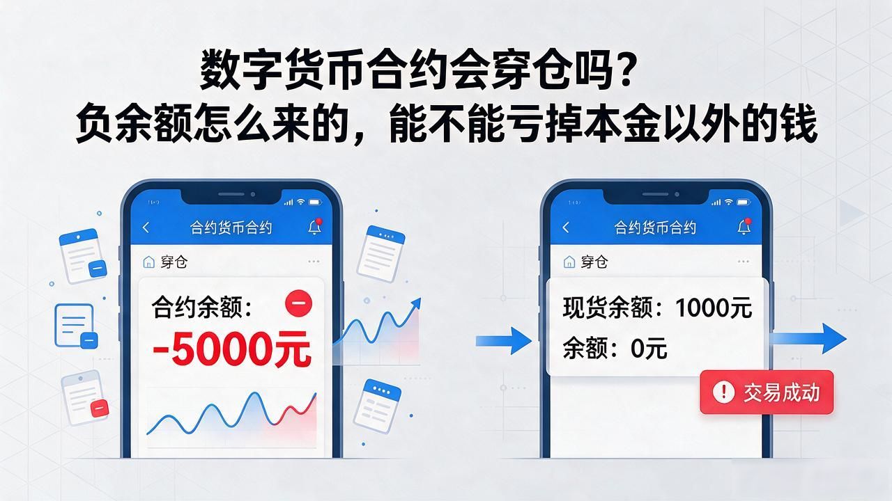 数字货币合约会穿仓吗?负余额怎么来的,能不能亏掉本金以外的钱
