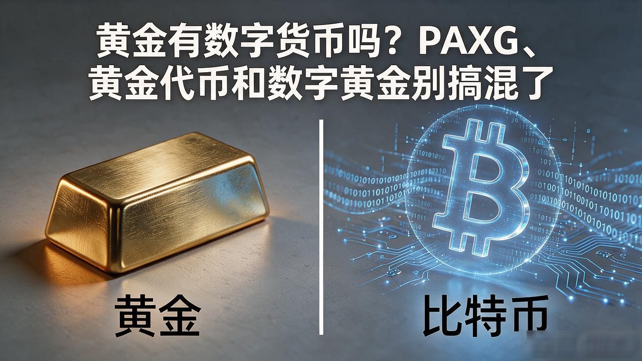 黄金有数字货币吗？PAXG、黄金代币和数字黄金别搞混了