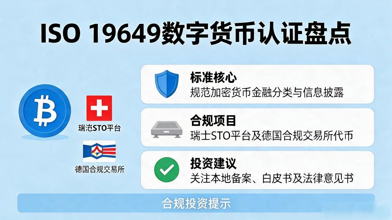 ISO标准的数字货币盘点,一文看懂常见币种认证级别
